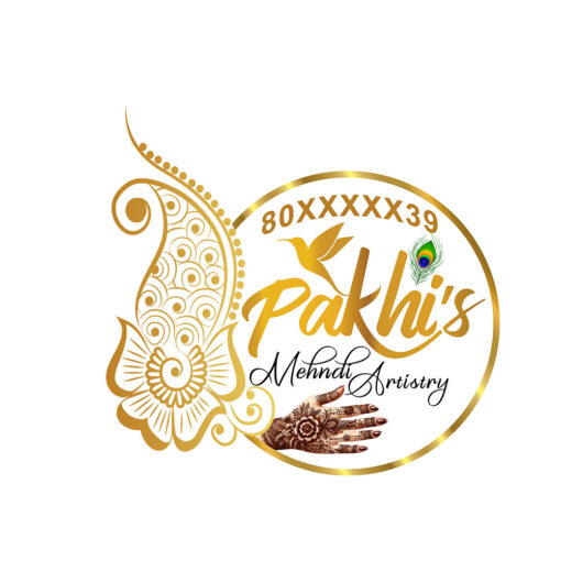 Mehndi Shop Logo Design PSD 4x4 ft_1725 - PMC