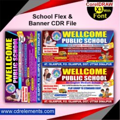 School Flex & Banner CDR File