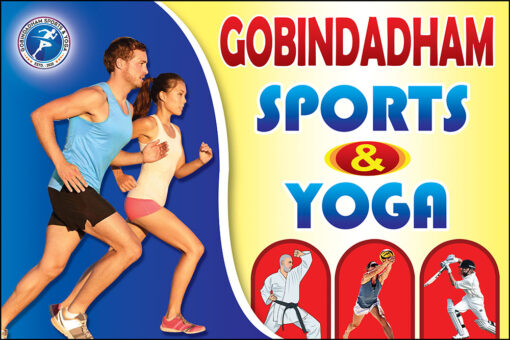 Gym Yoga Day Shop Banner Design PSD 6x4 ft