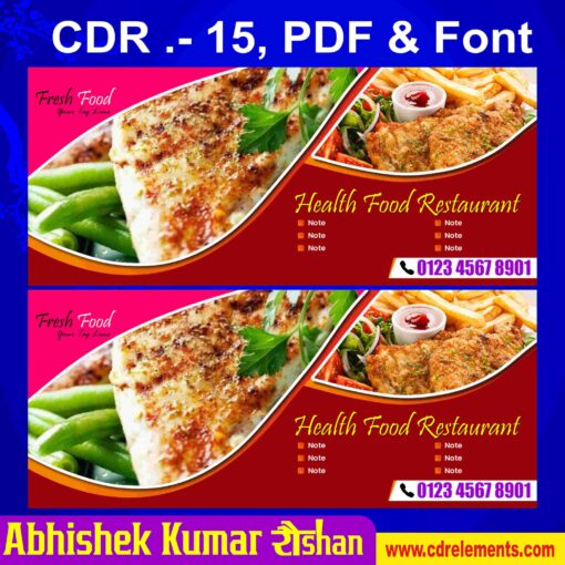 Latest And Best Reasturant Banner Design