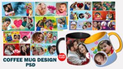 Coffee Mug Design Psd 17 PCS _ON
