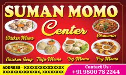 Momo Shop Banner 5ft x 3ft Fully Editable Psd English Language