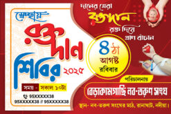 Blood Donation Camp Banner Design 6x4 ft_1888 - PMC