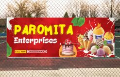 Ice Cream Banner Design No 218 - W6 x H2 - Swapna Chowa Printers