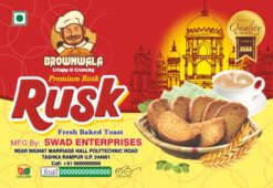 Rusk Bakery Label Sticker Design CDR File
