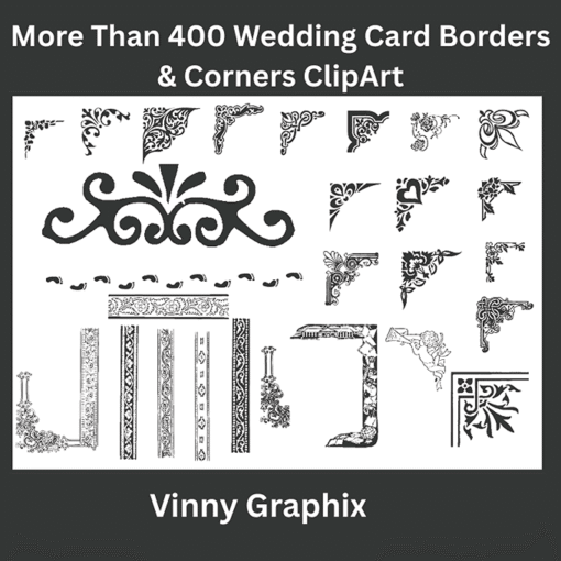 ClipArt Wedding Card Borders