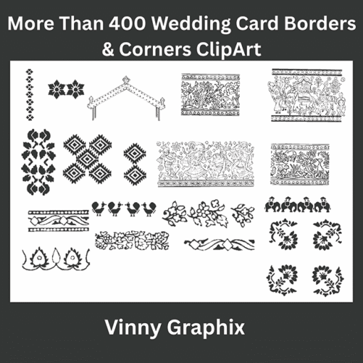 ClipArt Wedding Card Borders - Image 3