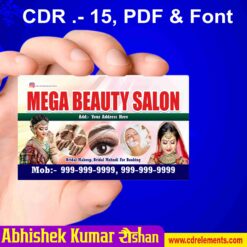 beauty palour visinting card design