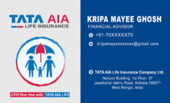 TATA AIA Insurance Agent Visiting Card Design PSD 89x54 mm_1966 - PMC