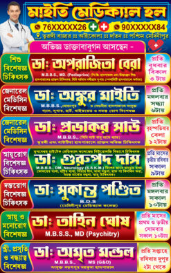 Doctor Clinic List Medicine Pharmecy Shop Banner Design PSD 2.5x4 ft_1982 - PMC