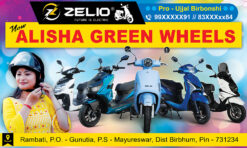 Zelio Electric Scooter Scooty Bike Motor Cycle Sales Service Repearing Shop Bnner Design PSD 5x3 ft_2040 - PMC