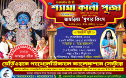 Kali Puja Banner Design PSD 8x5 ft_2146 - PMC