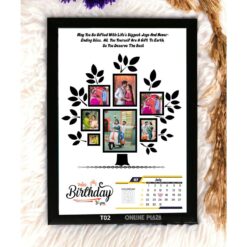 Happy Birthday Customize 8X12 (A4) Photo Frame Design PSD_ON