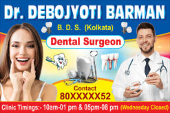 Dental Doctor Clinic Shop Banner Design PSD 6×4 ft – PMC
