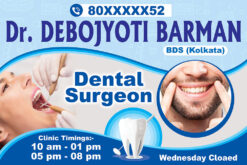 Dental Doctor Clinic Medicine Pharmecy Shop Banner Design PSD 6x4 ft - PMC