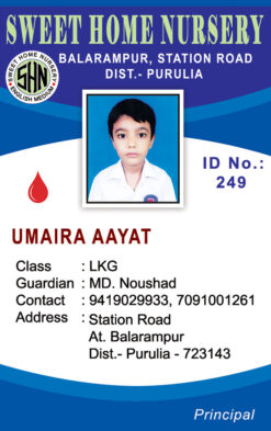 School Identity Card Design PSD 5.4x 8.6 cm_2189 - PMC