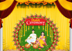 Best Haldi Ceremony Background Banner Design cdr file