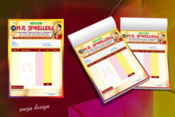 JEWELLERS BILL Design No. 35 size H9 × W6 inch -sonju-design/sonju-design