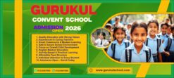School Admission banner design cdr file with font
