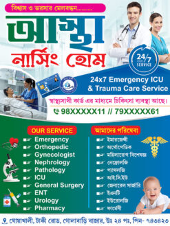 Hospital Nursing Home Doctor Lab Physiotherapy Medicine Shop Banner Design PSD 3x4 ft_2316 - PMC
