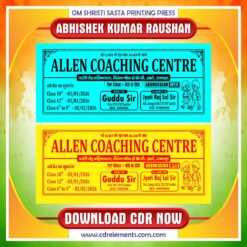 Coaching Center Calendar Design