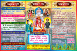 Birth Day Rice Ceremony Annaprashan Mukhebhat Birthday Invite Card Design PSD 9x6 Inch_2330 - PMC