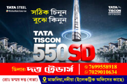 Tata Tiscon 550SD Dutta Traders Visiting Card Design PSD 3x2 inch. - NIPON
