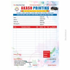 AKASH PRINTING INVOICE BILL BOOK DESIIGN CDR FILE