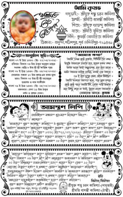 Annaprashan Invitation Card Design Matters for Screen Printing== PSD 7.5×12 Inch 2037 - Mihir Graphic