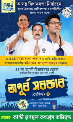 Tmc Election 2026 Vote Flex Bengali Banner Design PSD_ON