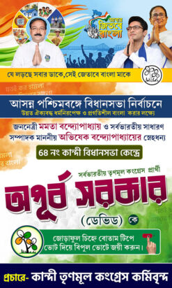 Tmc Election 2026 Vote Flex Bengali Banner Design PSD_ON