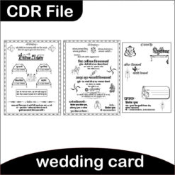 Latest Wedding card / Sadi Card Design CDR file