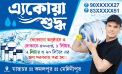 Water Delivery Supply Shop Visiting Card Design PSD 89x54 mm_2464 - PMC