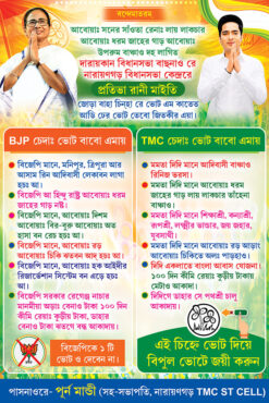 TMC Prativa Rani Maity West Bengal Legislative Assembly Bidhansava Vote Election Political Banner Design PSD 4x6 ft_2460 - PMC