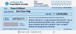 SBI Funny Cheque Menu 9inch x 4inch Fully Editable PSD