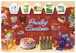 Cafe wall wallpaper banner design cdr file