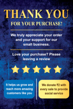 Thank You For Your Purchase! Card Design PSD 2x3 Inch_2473 - PMC