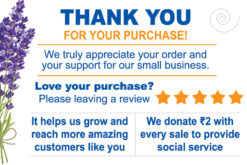 Thank You For Your Purchase! Card Design PSD 3x2 Inch_2474 - PMC