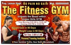 GYM center banner design cdr